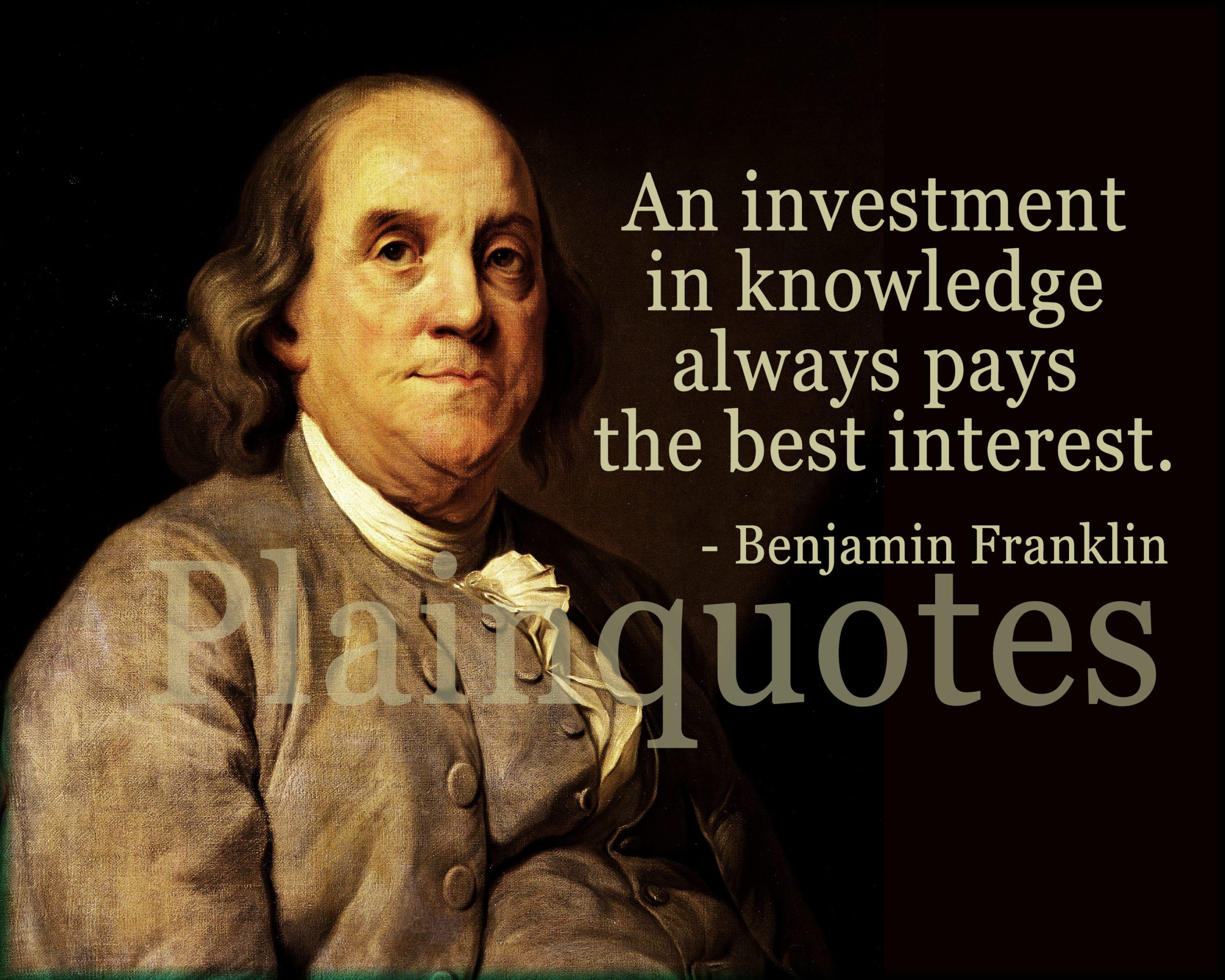 Benjamin Franklin Quote - Plainquotes