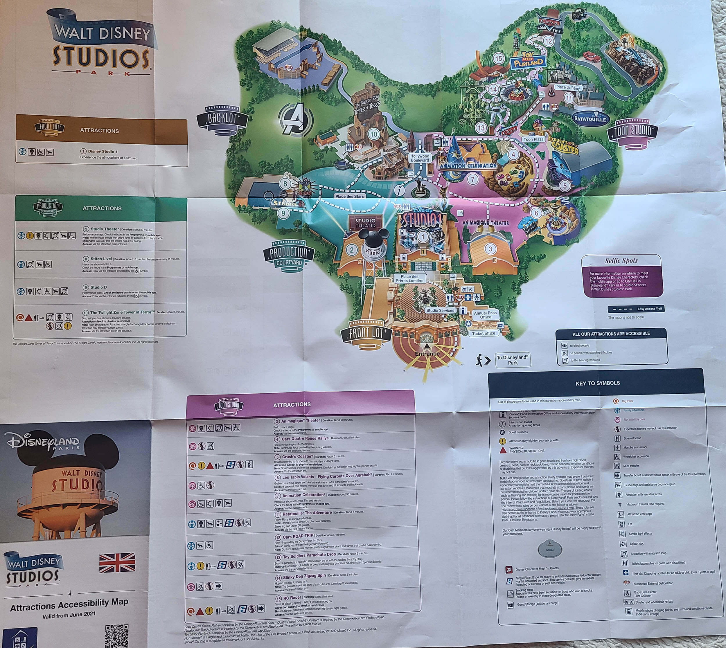 21 Disneyland Paris 2 Park Guide Maps
